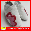Zhejiang made High Quality genuine cow leather red owl embroidered soft infant shoes